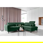 Coltar extensibil dreapta 4 locuri ELTAP, RT-35LO, Noble, 255x201x100 cm, lemn/poliester, verde inchis