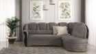 Coltar extensibil dreapta 3 locuri ELTAP, L-048, Lord, 243x180x112 cm, lemn/poliester, gri/negru