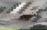 Coltar extensibil stanga 3 locuri ELTAP, LII-003, Lord II, 243x195x112 cm, lemn/poliester, bej deschis/bej