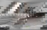 Coltar extensibil dreapta 3 locuri ELTAP, LII-023, Lord II, 243x195x112 cm, lemn/poliester, bej/bej deschis