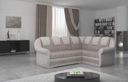 Coltar extensibil dreapta 3 locuri ELTAP, LII-023, Lord II, 243x195x112 cm, lemn/poliester, bej/bej deschis