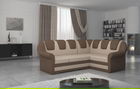 Coltar extensibil dreapta 3 locuri ELTAP, LII-028, Lord II, 243x195x112 cm, lemn/poliester, bej deschis/maro