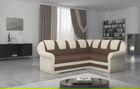 Coltar extensibil dreapta 3 locuri ELTAP, LII-032, Lord II, 243x195x112 cm, lemn/poliester, maro/bej deschis