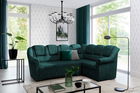 Coltar extensibil dreapta 3 locuri ELTAP, LII-092, Lord II, 243x195x112 cm, lemn/poliester, verde inchis