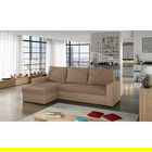 Coltar extensibil reversibil 3 locuri ELTAP, Livio, 237x150x72 cm, lemn/poliester, maro deschis/bej