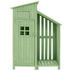 Dulap de grădină cu 2 rafturi, magazie de unelte cu spațiu mare de depozitare, 124 × 46 × 174 cm, Verde