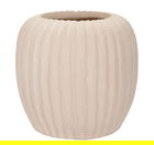 Vaza decorativa Mist, Mauro Ferretti, 26.5x26 cm, oxid de magneziu, crem