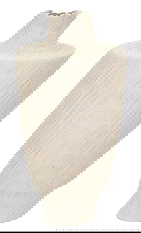 Vaza decorativa Shade, Mauro Ferretti, 29.5x57 cm, oxid de magneziu, crem