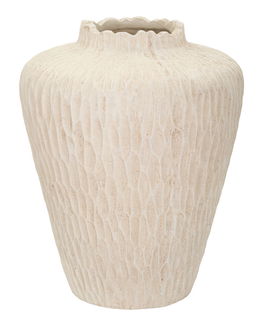 Vaza decorativa Shade, Mauro Ferretti, 32x40 cm, oxid de magneziu, crem