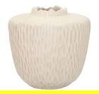 Vaza decorativa Shade, Mauro Ferretti, 35x32.5 cm, oxid de magneziu, crem