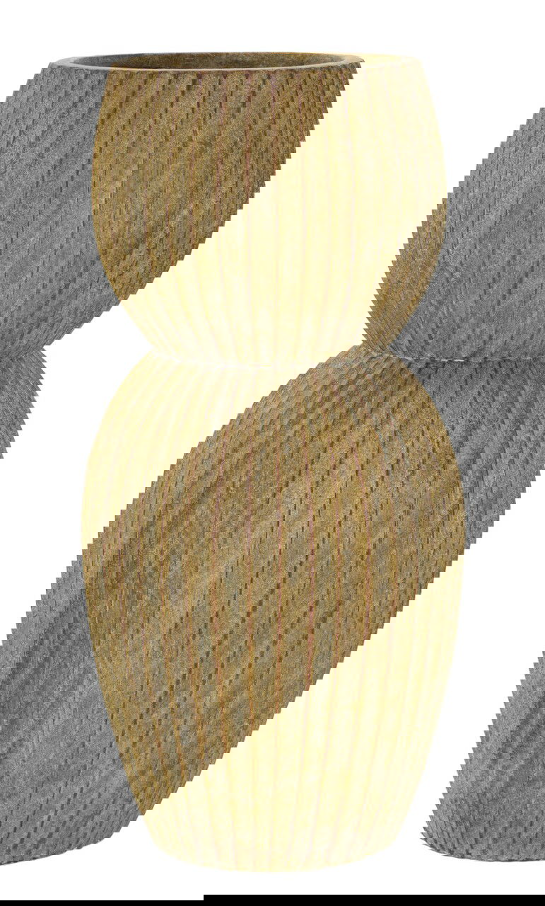 Vaza decorativa Breeze, Mauro Ferretti, 25x52.5 cm, oxid de magneziu, verde inchis