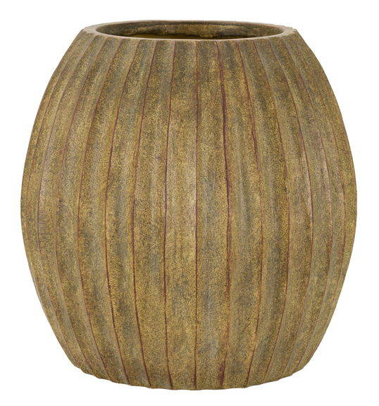 Vaza decorativa Breeze, Mauro Ferretti, 32x32.5 cm, oxid de magneziu, verde inchis