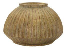 Vaza decorativa Breeze, Mauro Ferretti, 40x26.5 cm, oxid de magneziu, verde inchis