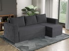 Coltar Extensibil Alfa Catifea / Reiat Gri Inchis