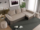 Coltar Extensibil Cali Stofa Bej / Piele Maro
