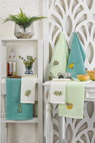 Set prosoape de bucatarie, Eponj Home, Olive, Bumbac, Multicolor