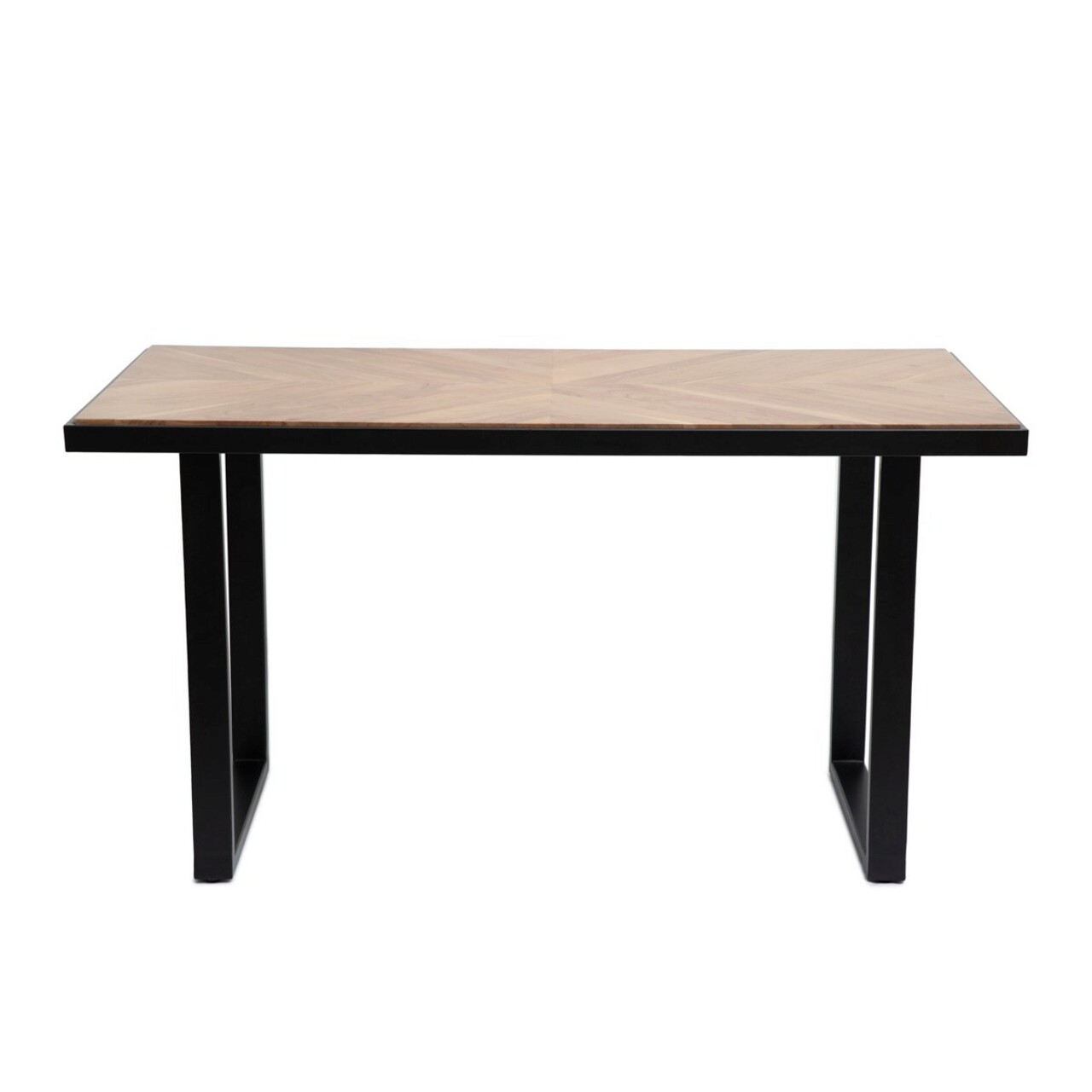 Masa Nattmal, Homla, 140x70x76 cm, lemn/metal, natur/negru