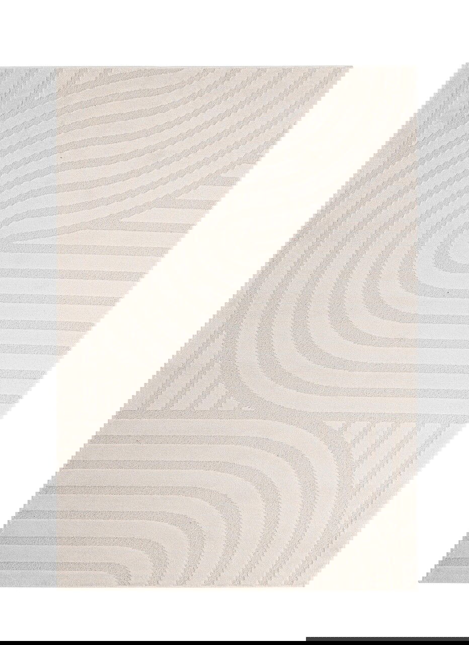 Covor Zina, Bizzotto, 160x230 cm, polipropilena/poliester, crem