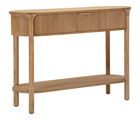 Consola Gothenburg, Mauro Ferretti, 110x40x80 cm, lemn de brad/MDF/fier, maro
