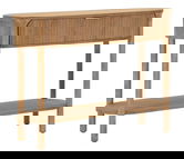 Consola Gothenburg, Mauro Ferretti, 110x40x80 cm, lemn de brad/MDF/fier, maro