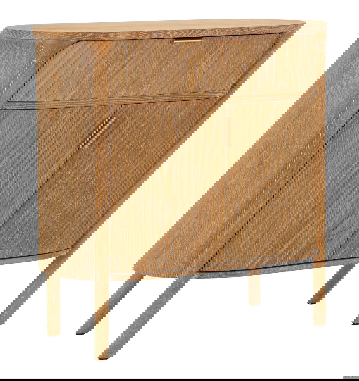 Bufet inferior Gothenburg, Mauro Ferretti, 81x46x82 cm, lemn de brad/MDF/fier, maro