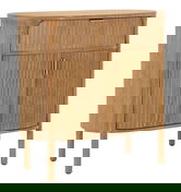 Bufet inferior Gothenburg, Mauro Ferretti, 81x46x82 cm, lemn de brad/MDF/fier, maro