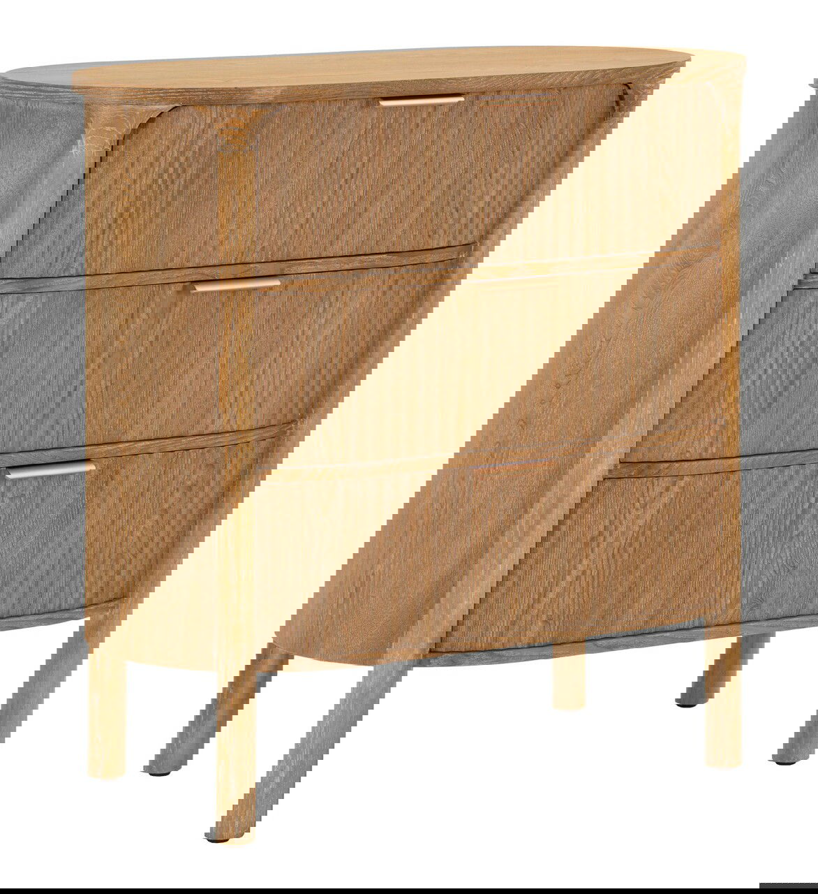 Comoda Goteborg, Mauro Ferretti, 80.5x47x82 cm, lemn de brad/MDF/fier, maro