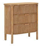 Comoda Goteborg, Mauro Ferretti, 80.5x47x82 cm, lemn de brad/MDF/fier, maro