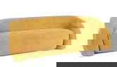 Canapea 3 locuri Clemence, Bizzotto, 200x89x61 cm, poliester, galben mustar