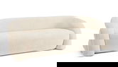 Canapea 3 locuri Clemence, Bizzotto, 200x89x61 cm, poliester, bej