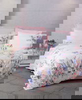 Lenjerie de pat dubla, Jayda - Pink, Cotton Box, Bumbac Ranforce