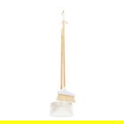 Set matura si faras Bambou, Homla, 23x85 cm, plastic, alb/natur