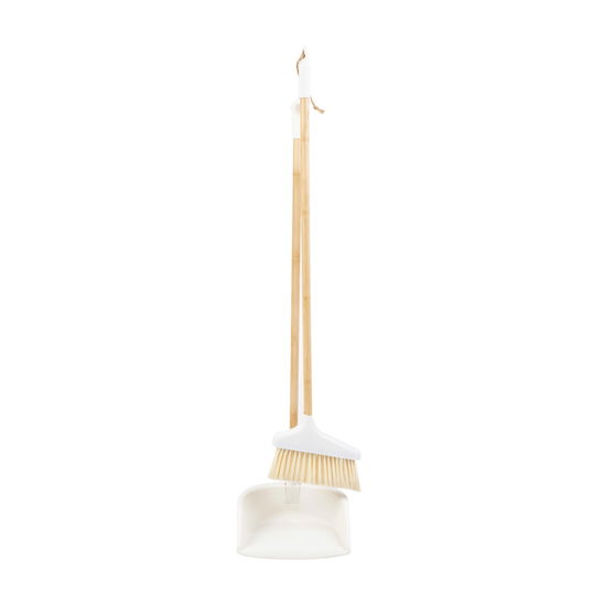 Set matura si faras Bambou, Homla, 23x85 cm, plastic, alb/natur