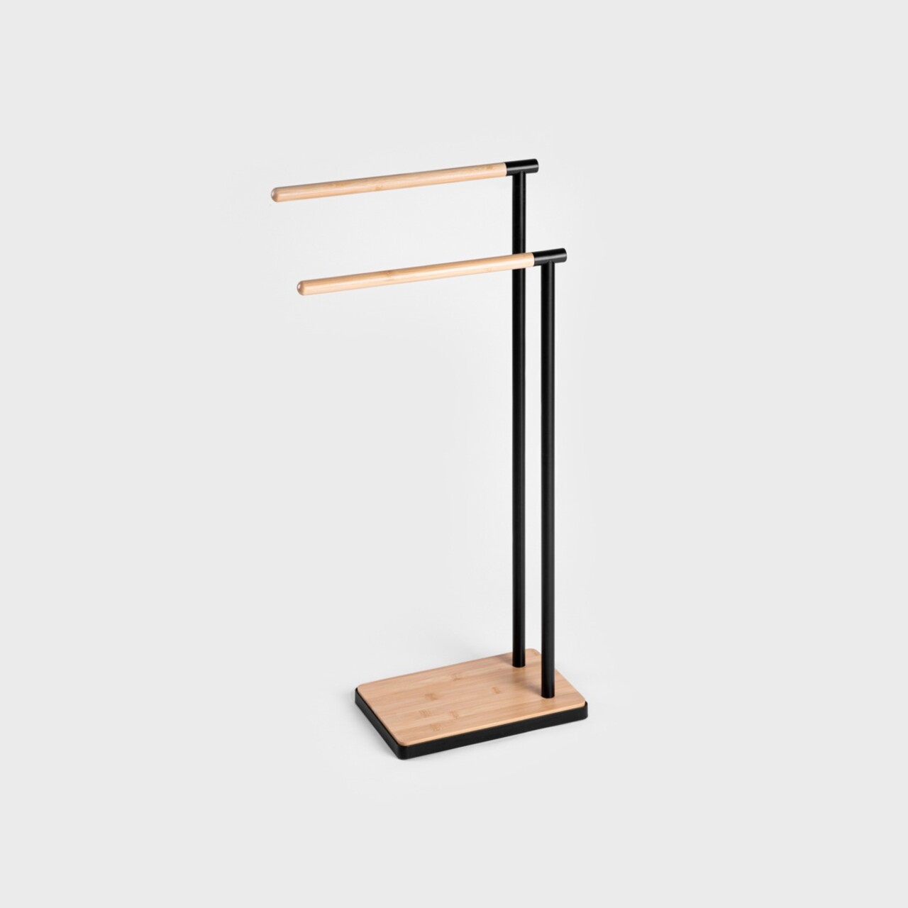 Suport pentru prosoape Fraz, Homla, 39x18x78 cm, metal/lemn, negru/natur