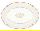 Platou servire, Golden Eye Gold, Brandani, 35x25 cm, portelan New Bone China