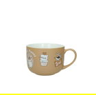 Cana mic dejun, Cats, Brandani, 12.5x9 cm, portelan New Bone China