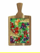 Tocator branzeturi, Le Primizie, Brandani, 18x34.5 cm, lemn acacia/sticla