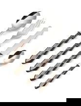 Set tacamuri 16 piese, Moka Nuance, Brandani, inox, maro