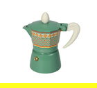 Cafetiera filtru 1 ceasca, Le Cementine Pinwheel, Brandani, 13x7x13 cm, aluminiu