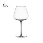 Set 4 pahare de vin, Smooth, Brandani, 8x23.5 cm, sticla