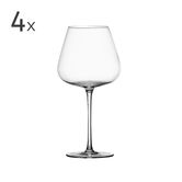 Set 4 pahare de vin, Smooth, Brandani, 8x23.5 cm, sticla