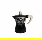 Cafetiera filtru 1 ceasca, Shanti Black, Brandani, 12x7x13 cm, aluminiu