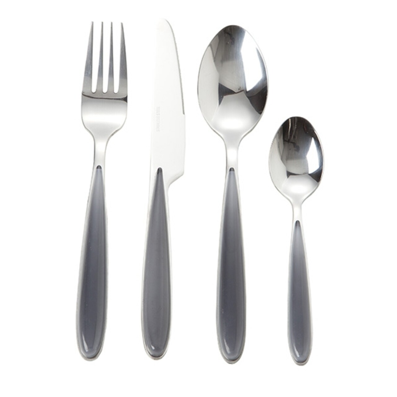 Set tacamuri 16 piese, Grey Pearl, Brandani, 16.5x16.5x21 cm, inox