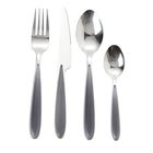 Set tacamuri 16 piese, Grey Pearl, Brandani, 16.5x16.5x21 cm, inox