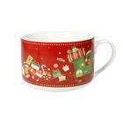Cana mic dejun, Elfomagia Red, Brandani, 13x8.5 cm, portelan New Bone China