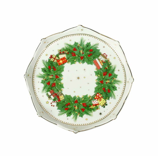 Platou servire, Elfomagia, Brandani, 17 cm, portelan New Bone China