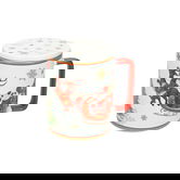 Cana cu infuzor si capac, Christmas, Brandani, 8x11.5 cm, portelan New Bone China