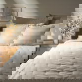 Cuvertura de pat Quilly, Homla, 200x220 cm, poliester, bej