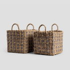 Set 2 cosuri de depozitare Maden, Homla, 28x28x26/32 cm / 25x25x24/30 cm, hartie, maro