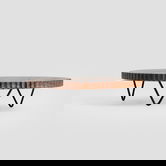 Platou Rillet, Homla, 34x9 cm, lemn/metal, maro/negru